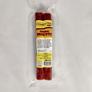 front label of meat stick package